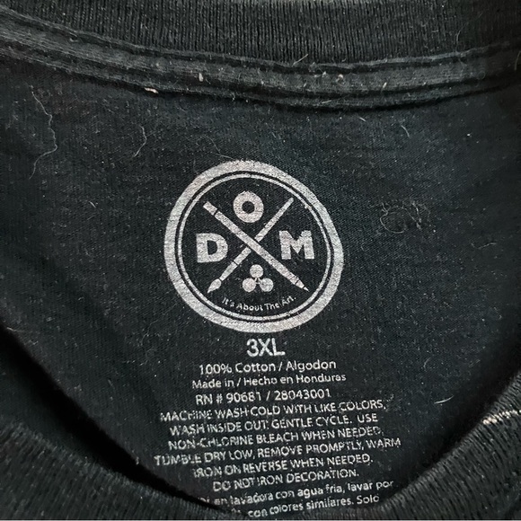 Pitt Bull All Over Print Tee Dom Black White Silver DOM Size 3XL Vintage - Picture 6 of 7